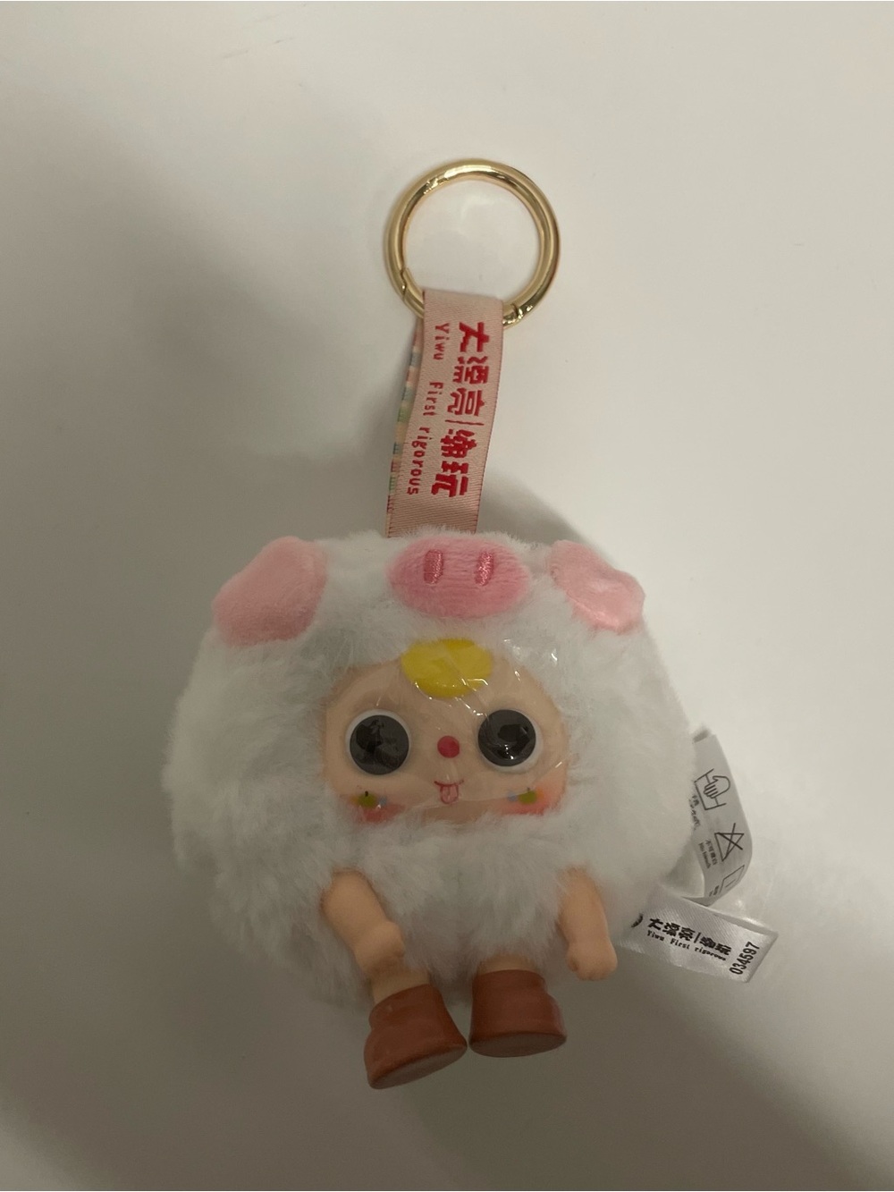 Baby Three Plush Piglet Doll - White & Pink Complete with Box Card Bag And Plush - Picture 2 of 13